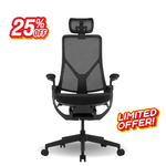 Load image into Gallery viewer, TT Aeroflex Ergochair - Graphite Black